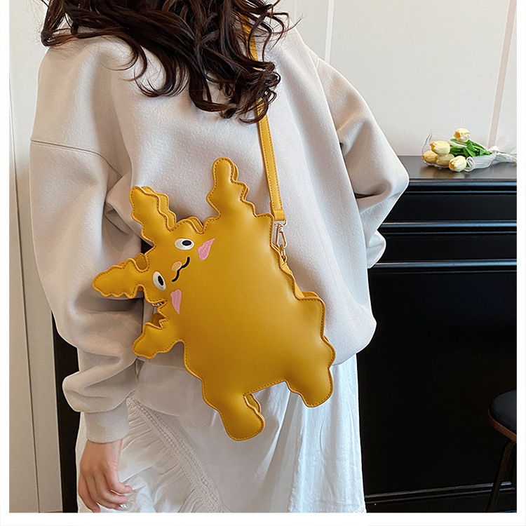Cartoon pickup monster-shaped crossbody bag