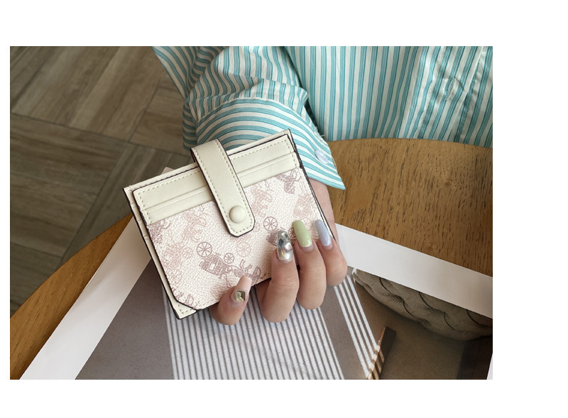 Thin exquisite pattern card holder bag