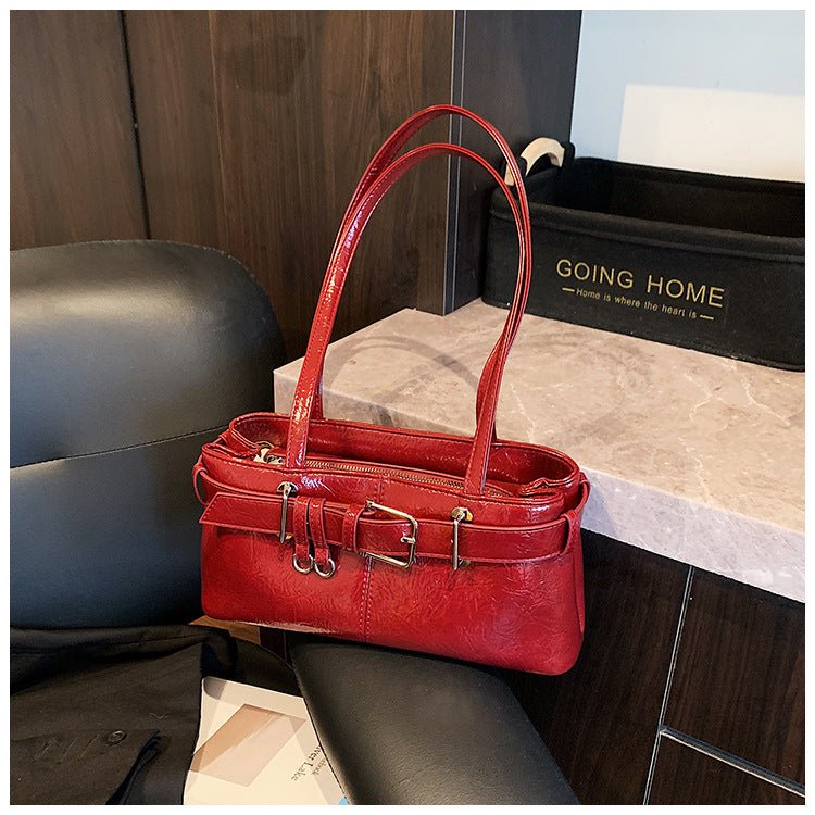 2025New Fashion Simple Versatile Shoulder Bag Large Capacity High - end Handbag Commuting Trendy Crossbody Bag - zoraflux