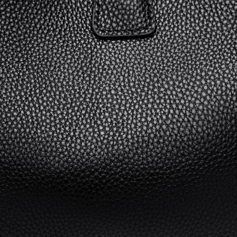 Classic genuine leather crossbody handbag