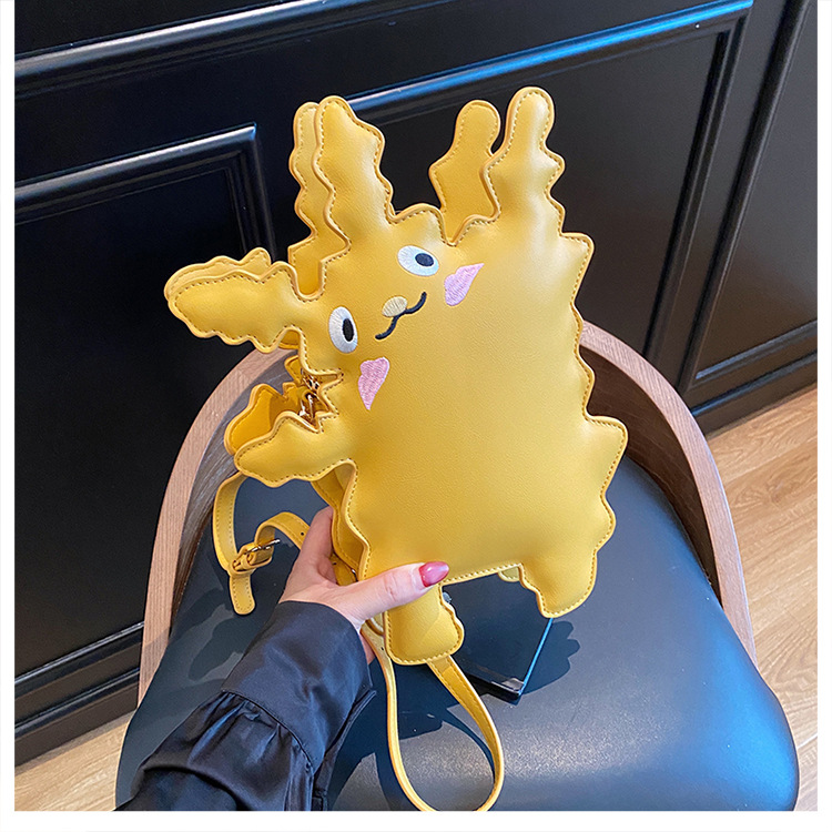 Cartoon pickup monster-shaped crossbody bag