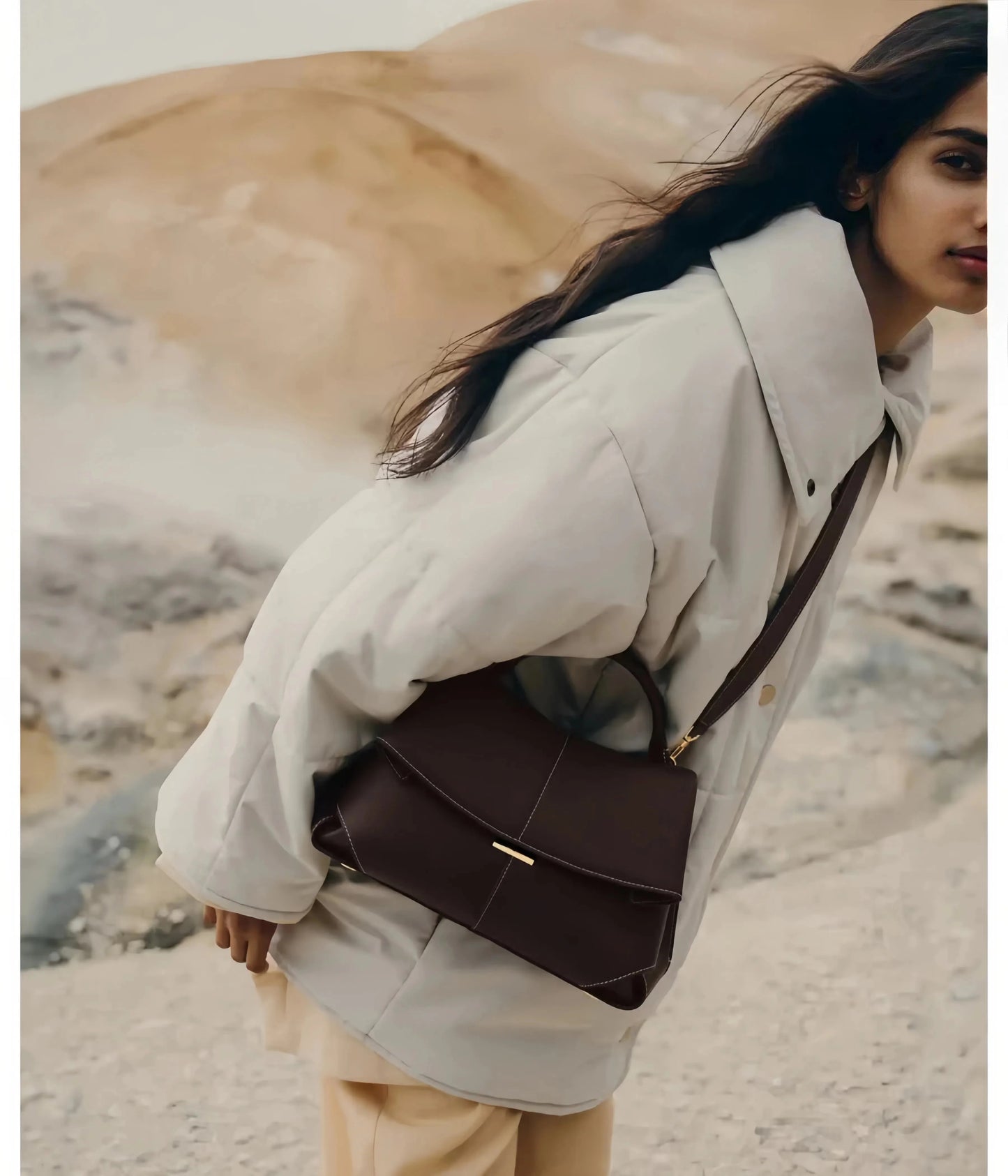 Genuine leather women's handbag