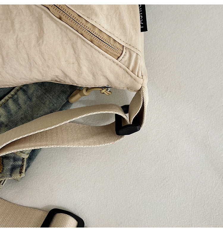 Casual Texture Versatile Nylon Dumpling Bag Korean Style ins Trendy Fashionable Women's Crossbody Shoulder Bag - zoraflux