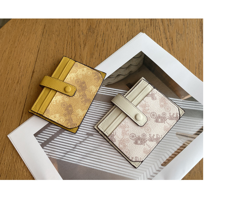 Thin exquisite pattern card holder bag