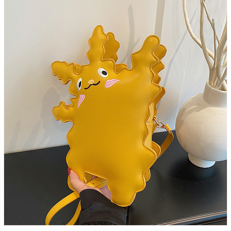 Cartoon pickup monster-shaped crossbody bag