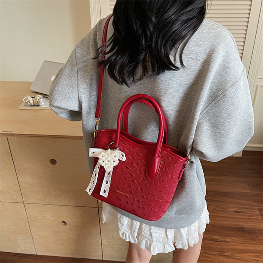 New Women Single Shoulder Crossbody Bucket Bag - zoraflux