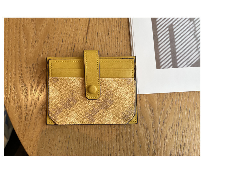 Thin exquisite pattern card holder bag