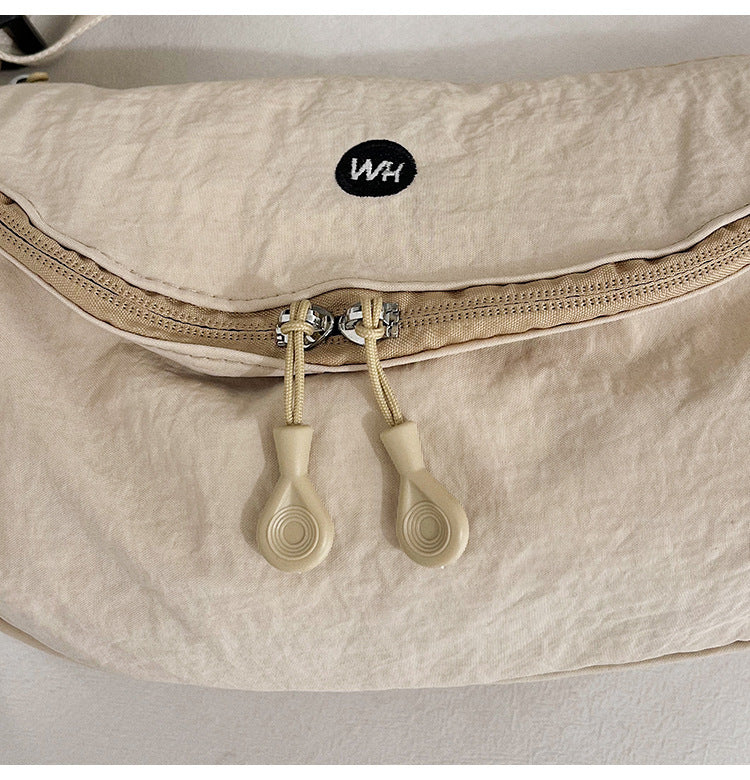 Casual Texture Versatile Nylon Dumpling Bag Korean Style ins Trendy Fashionable Women's Crossbody Shoulder Bag - zoraflux