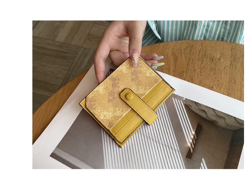 Thin exquisite pattern card holder bag