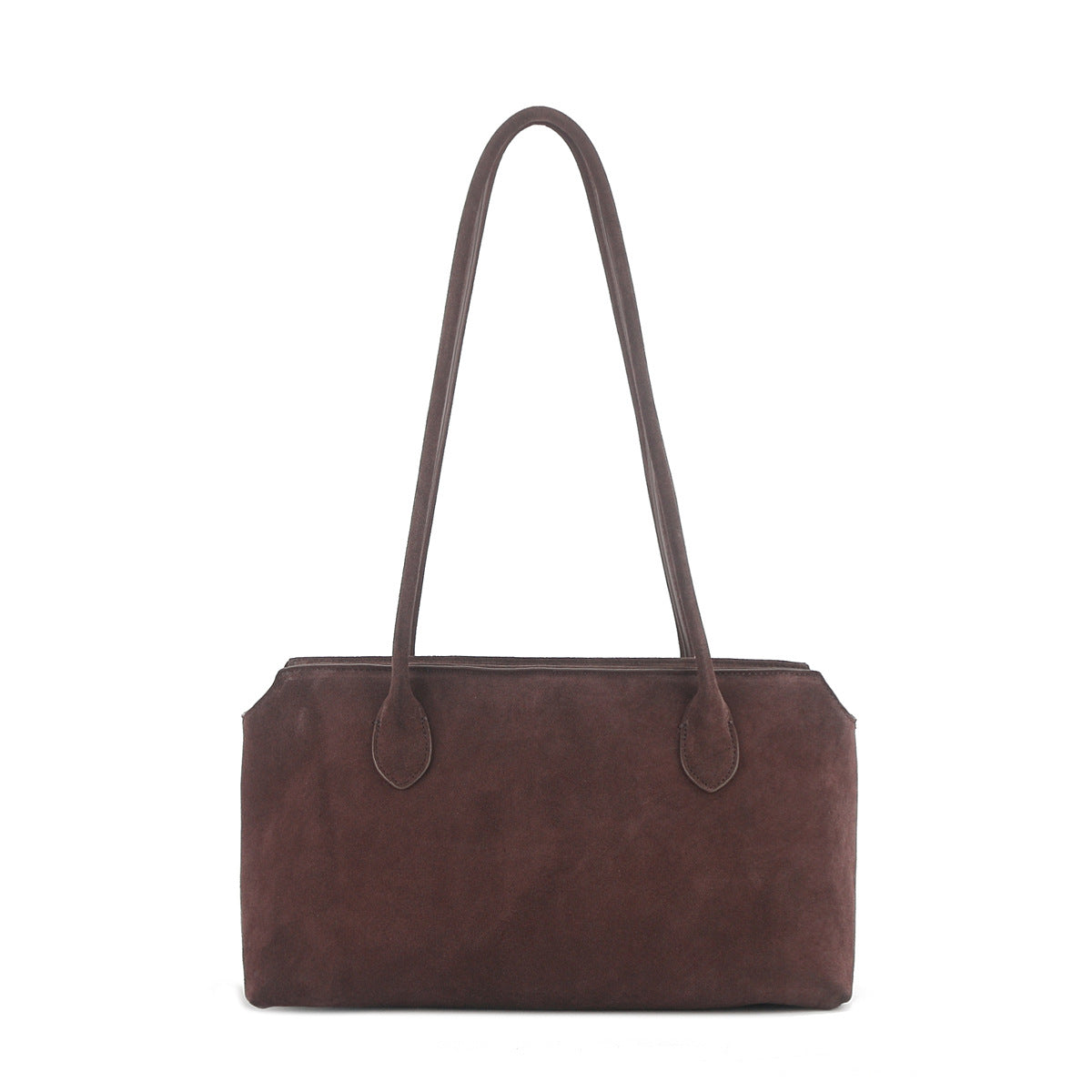 Genuine leather minimalist style tote bag