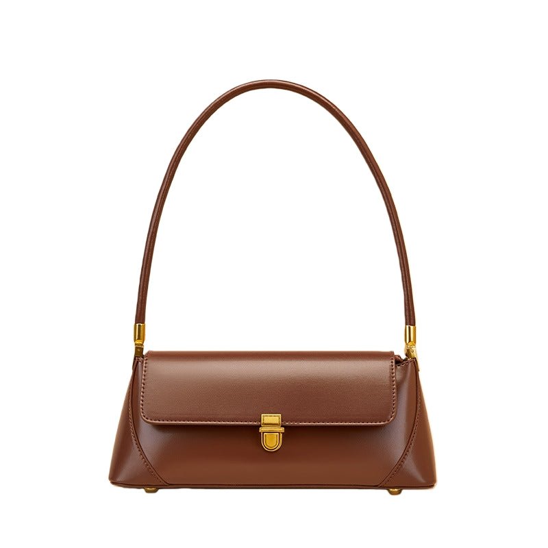 French - style minimalist round shoulder bag for women - zoraflux