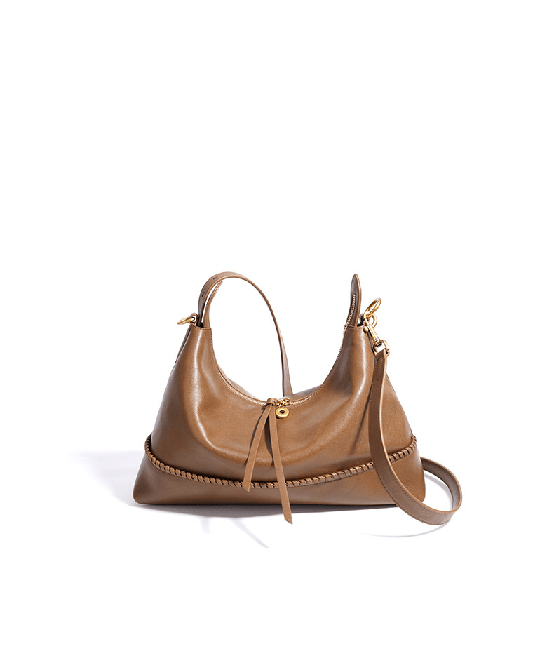 Simple lace - up single - shoulder bag for autumn and winter - zoraflux
