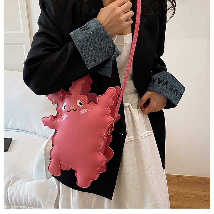 Cartoon pickup monster-shaped crossbody bag