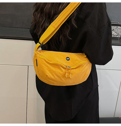 Casual Texture Versatile Nylon Dumpling Bag Korean Style ins Trendy Fashionable Women's Crossbody Shoulder Bag - zoraflux