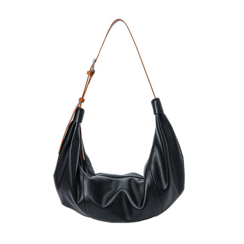 Genuine leather commuter lazy style niche women's bag