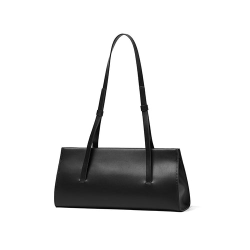 Simple French leather women's shoulder bag