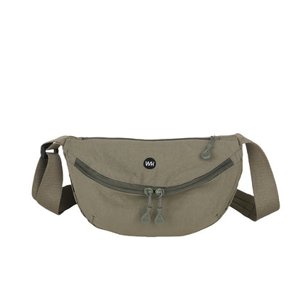 Casual Texture Versatile Nylon Dumpling Bag Korean Style ins Trendy Fashionable Women's Crossbody Shoulder Bag - zoraflux