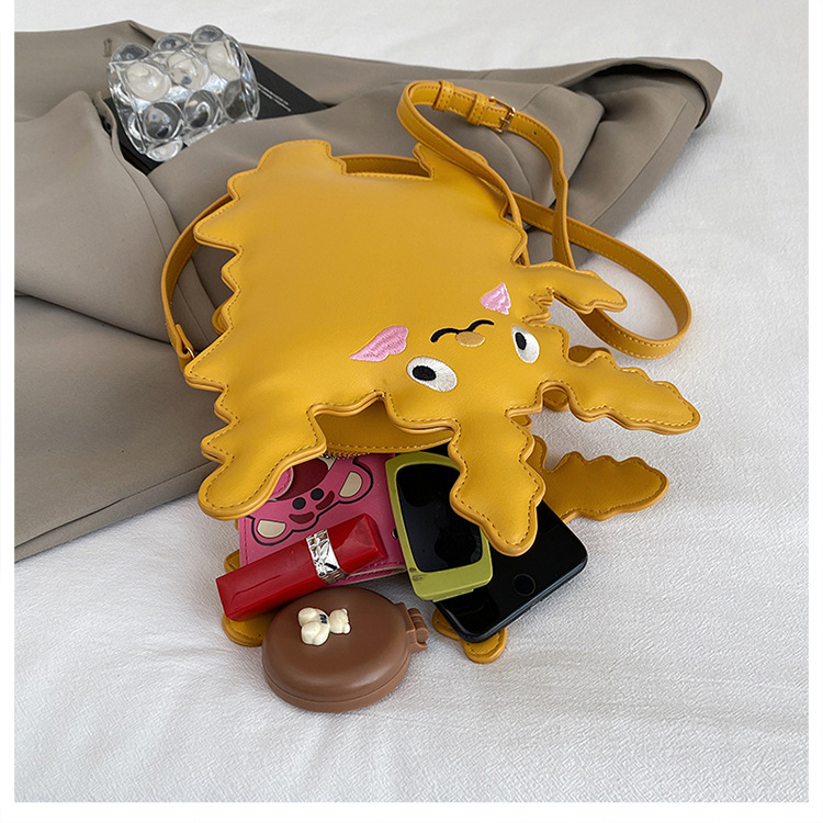 Cartoon pickup monster-shaped crossbody bag