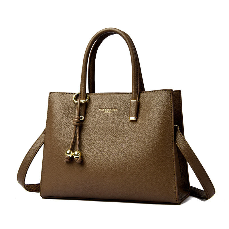Multi-color commuter handbag