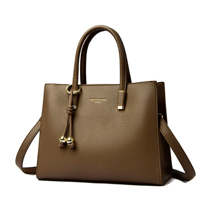 Multi-color commuter handbag