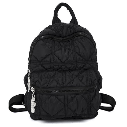 Casual pleated cloud-shaped backpack