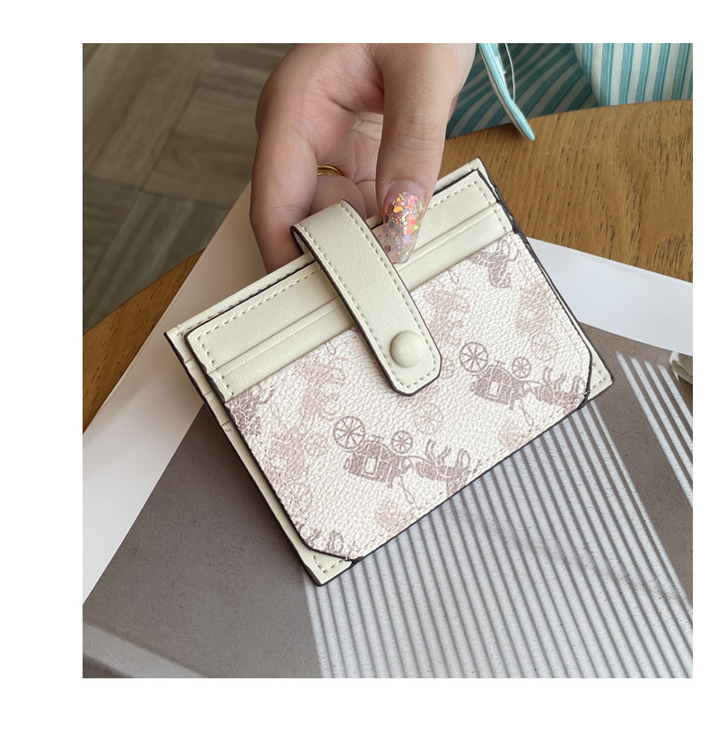 Thin exquisite pattern card holder bag