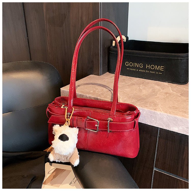 2025New Fashion Simple Versatile Shoulder Bag Large Capacity High - end Handbag Commuting Trendy Crossbody Bag - zoraflux