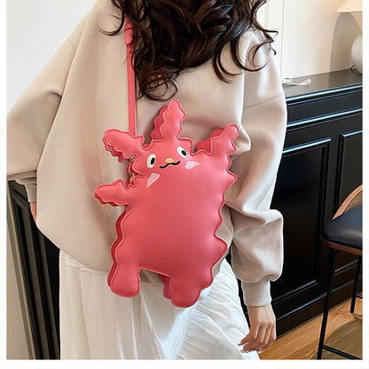 Cartoon pickup monster-shaped crossbody bag