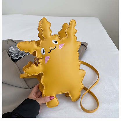 Cartoon pickup monster-shaped crossbody bag