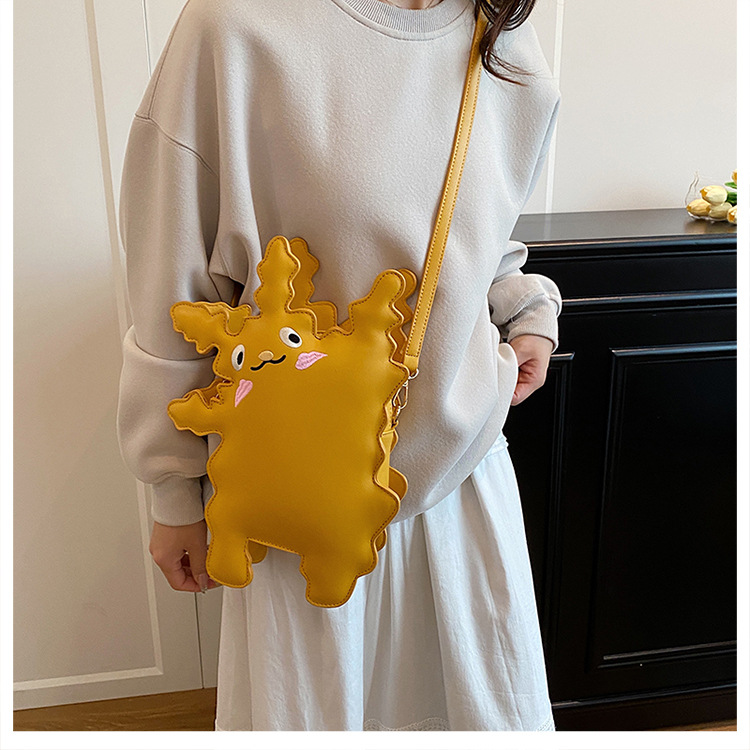 Cartoon pickup monster-shaped crossbody bag