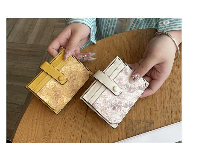 Thin exquisite pattern card holder bag