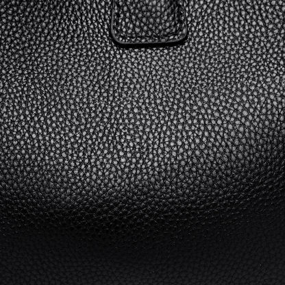 Classic genuine leather crossbody handbag