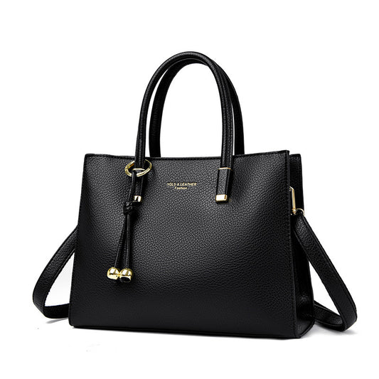 Multi-color commuter handbag