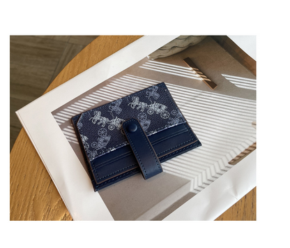 Thin exquisite pattern card holder bag