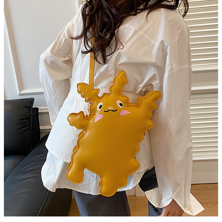 Cartoon pickup monster-shaped crossbody bag