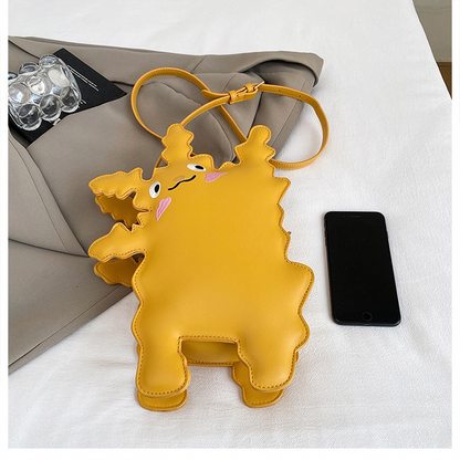 Cartoon pickup monster-shaped crossbody bag