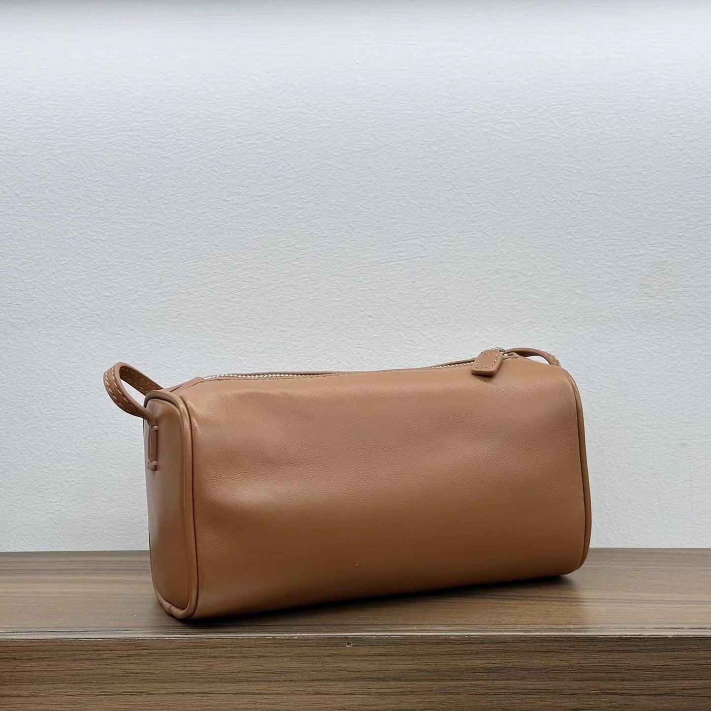 Simple genuine leather pen holder case
