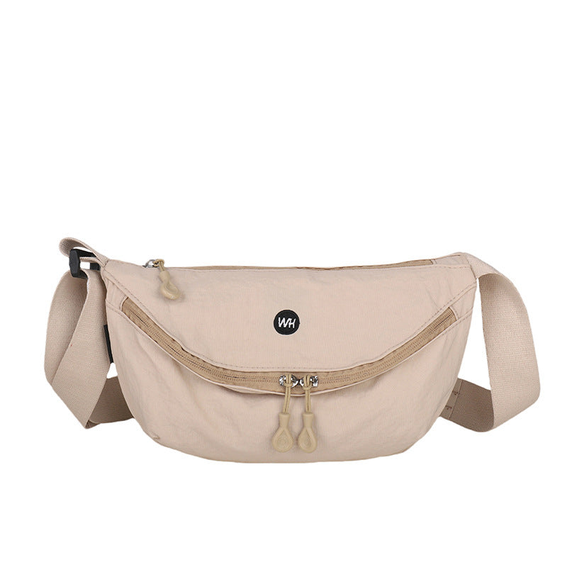Casual Texture Versatile Nylon Dumpling Bag Korean Style ins Trendy Fashionable Women's Crossbody Shoulder Bag - zoraflux