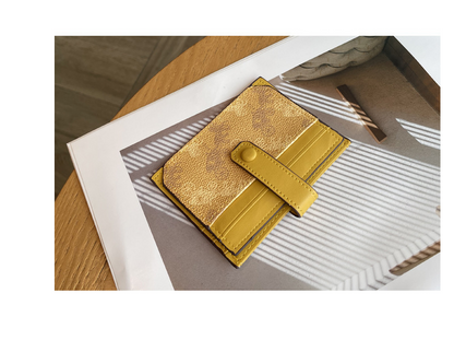 Thin exquisite pattern card holder bag