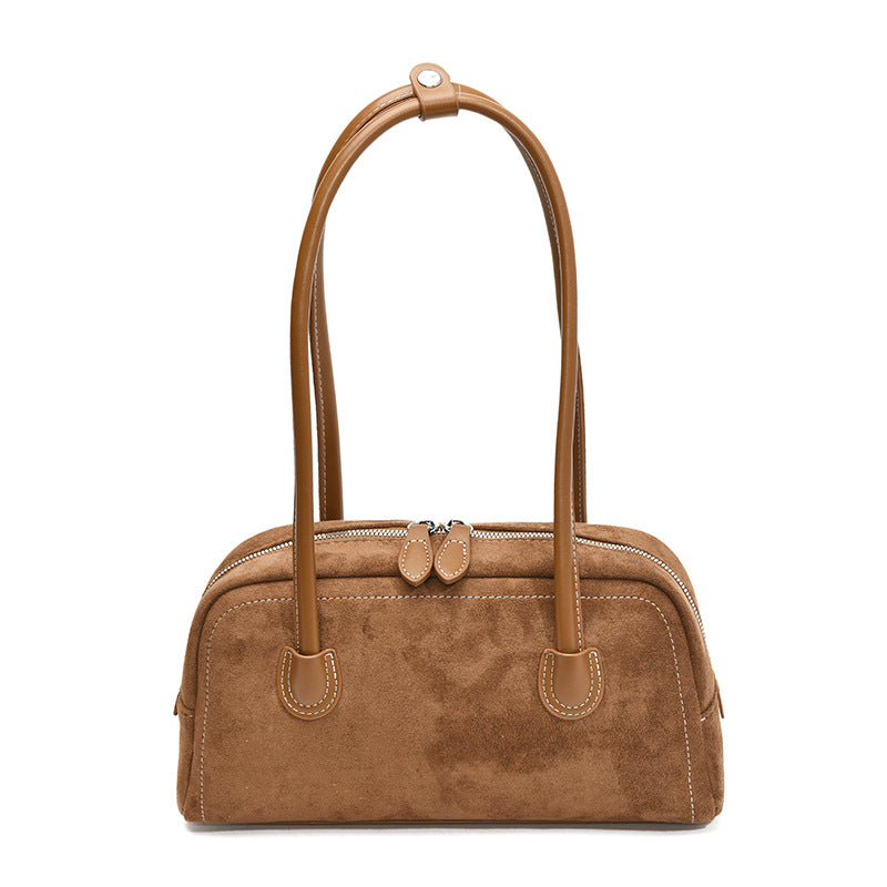 Retro baguette underarm single-shoulder bag