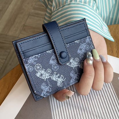 Thin exquisite pattern card holder bag