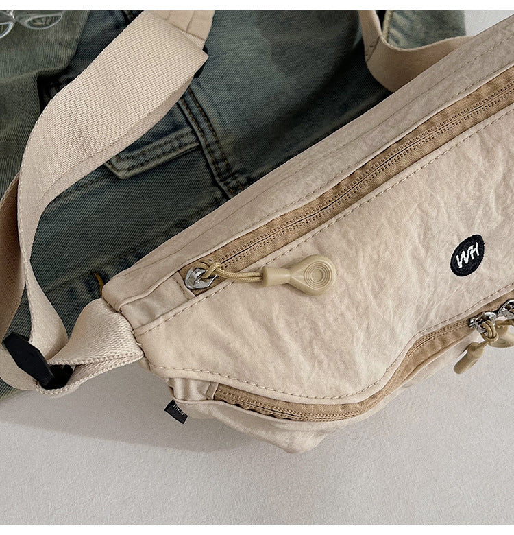 Casual Texture Versatile Nylon Dumpling Bag Korean Style ins Trendy Fashionable Women's Crossbody Shoulder Bag - zoraflux