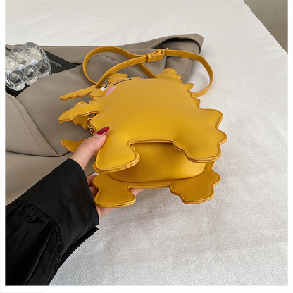 Cartoon pickup monster-shaped crossbody bag