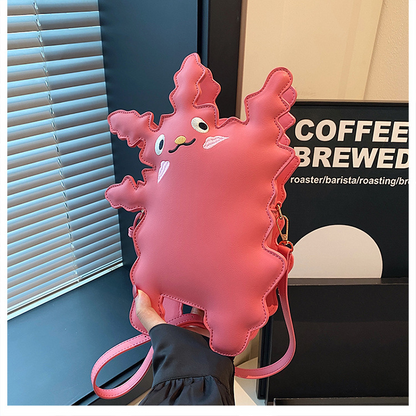 Cartoon pickup monster-shaped crossbody bag