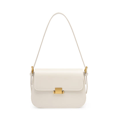Niche design genuine leather shoulder crossbody women's bag