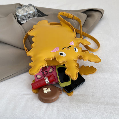Cartoon pickup monster-shaped crossbody bag