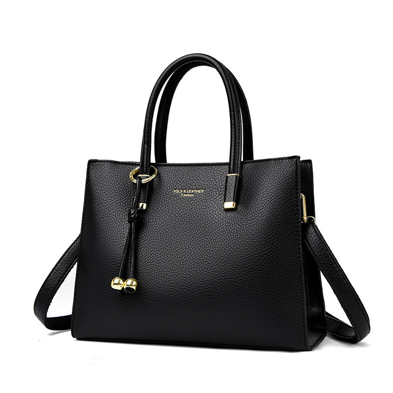 Multi-color commuter handbag
