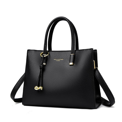 Multi-color commuter handbag
