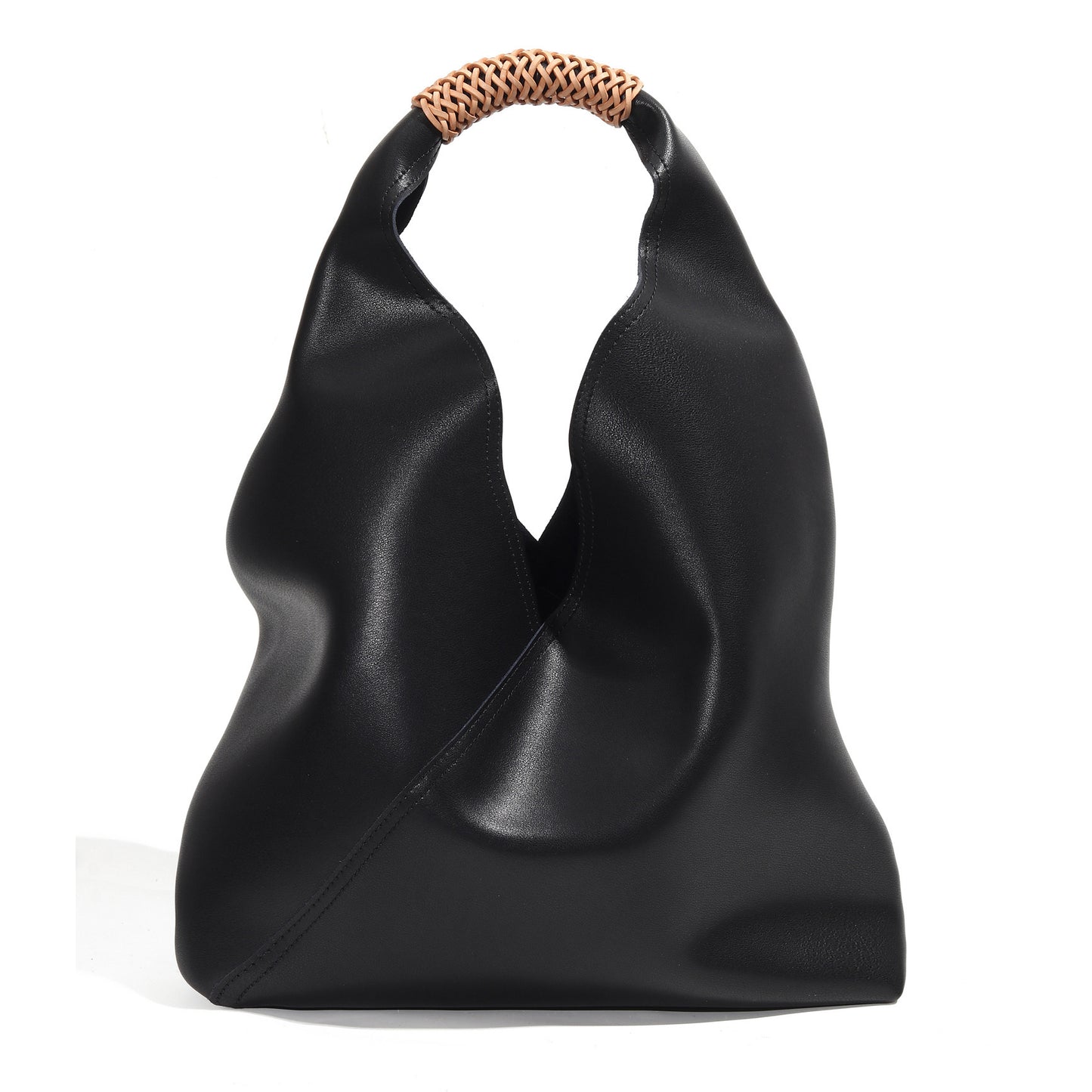 Niche light luxury genuine leather women's underarm bag