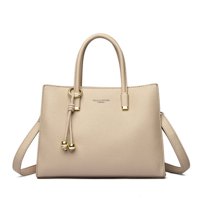 Multi-color commuter handbag